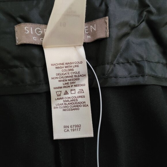 Sigrid Olsen pants wide leg trousers high waist black plus size 16 neutral new - Picture 6 of 16